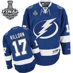 Adult Authentic Tampa Bay Lightning Alex Killorn Royal Blue Home 2015 Stanley Cup Official Reebok Jersey