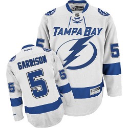 Adult Authentic Tampa Bay Lightning Jason Garrison White Away Official Reebok Jersey