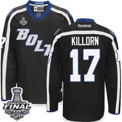 Adult Authentic Tampa Bay Lightning Alex Killorn Black Third 2015 Stanley Cup Official Reebok Jersey