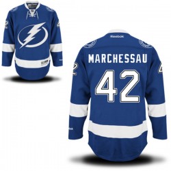 Adult Authentic Tampa Bay Lightning Jonathan Marchessault Royal Blue Home Official Reebok Jersey