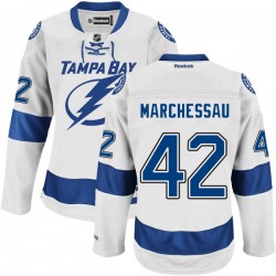 Adult Authentic Tampa Bay Lightning Jonathan Marchessault White Road Official Reebok Jersey