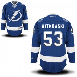 Adult Authentic Tampa Bay Lightning Luke Witkowski Royal Blue Home Official Reebok Jersey