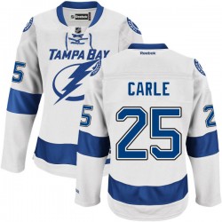 Adult Authentic Tampa Bay Lightning Matthew Carle White Road Official Reebok Jersey