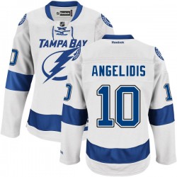 Adult Premier Tampa Bay Lightning Mike Angelidis White Road Official Reebok Jersey