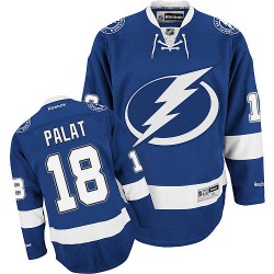 Adult Authentic Tampa Bay Lightning Ondrej Palat Blue Home Official Reebok Jersey
