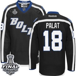 Adult Authentic Tampa Bay Lightning Ondrej Palat Black Third 2015 Stanley Cup Official Reebok Jersey
