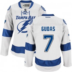 Adult Authentic Tampa Bay Lightning Radko Gudas White Road Official Reebok Jersey