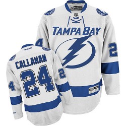 Adult Authentic Tampa Bay Lightning Ryan Callahan White Away Official Reebok Jersey