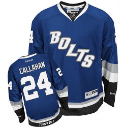 Youth Authentic Tampa Bay Lightning Ryan Callahan Blue Third Official Reebok Jersey