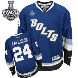 Youth Authentic Tampa Bay Lightning Ryan Callahan Royal Blue Third 2015 Stanley Cup Official Reebok Jersey