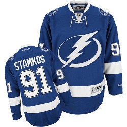 Adult Authentic Tampa Bay Lightning Steven Stamkos Blue Home Official Reebok Jersey