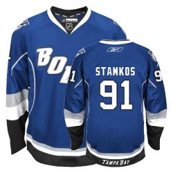 Youth Authentic Tampa Bay Lightning Steven Stamkos Blue Third Official Reebok Jersey