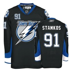 Adult Authentic Tampa Bay Lightning Steven Stamkos Black Official Reebok Jersey