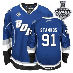 Youth Authentic Tampa Bay Lightning Steven Stamkos Royal Blue Third 2015 Stanley Cup Official Reebok Jersey