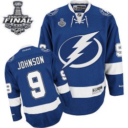 Adult Authentic Tampa Bay Lightning Tyler Johnson Royal Blue Home 2015 Stanley Cup Official Reebok Jersey