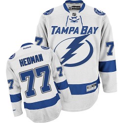 Adult Authentic Tampa Bay Lightning Victor Hedman White Away Official Reebok Jersey