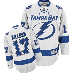 Adult Authentic Tampa Bay Lightning Alex Killorn White Away Official Reebok Jersey