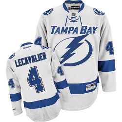 Adult Authentic Tampa Bay Lightning Vincent Lecavalier White Away Official Reebok Jersey