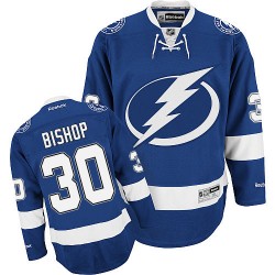 Adult Premier Tampa Bay Lightning Ben Bishop Blue Home Official Reebok Jersey