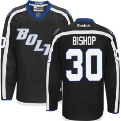 Adult Authentic Tampa Bay Lightning Ben Bishop Black Third Official Reebok Jersey