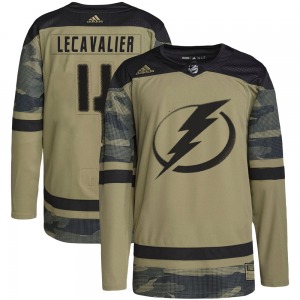 Adult Authentic Tampa Bay Lightning Vincent Lecavalier Camo Military Appreciation Practice Official Adidas Jersey