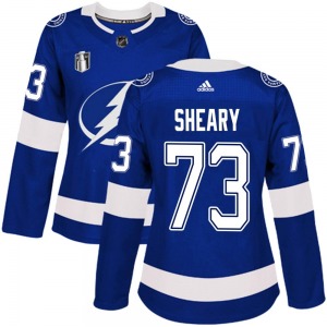 Women's Authentic Tampa Bay Lightning Conor Sheary Blue Home 2022 Stanley Cup Final Official Adidas Jersey