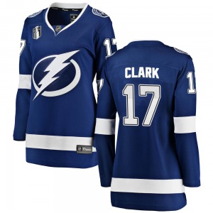 Women's Breakaway Tampa Bay Lightning Wendel Clark Blue Home 2022 Stanley Cup Final Official Fanatics Branded Jersey