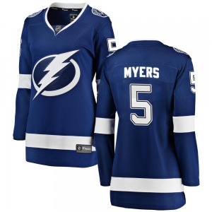 Women's Breakaway Tampa Bay Lightning Philippe Myers Blue Home Official Fanatics Branded Jersey