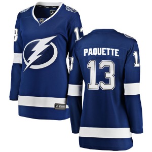 Women's Breakaway Tampa Bay Lightning Cedric Paquette Blue Home Official Fanatics Branded Jersey
