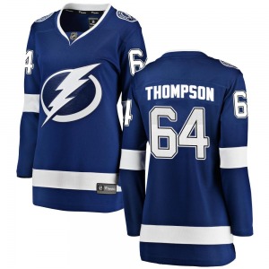 Women's Breakaway Tampa Bay Lightning Jack Thompson Blue Home Official Fanatics Branded Jersey