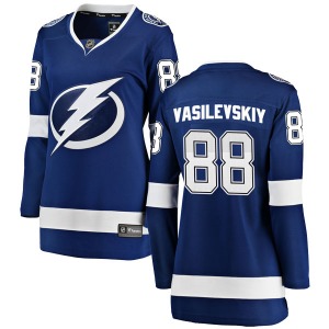 Women's Breakaway Tampa Bay Lightning Andrei Vasilevskiy Blue Home Official Fanatics Branded Jersey