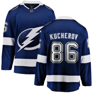Adult Breakaway Tampa Bay Lightning Nikita Kucherov Blue Home Official Fanatics Branded Jersey