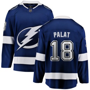 Adult Breakaway Tampa Bay Lightning Ondrej Palat Blue Home Official Fanatics Branded Jersey