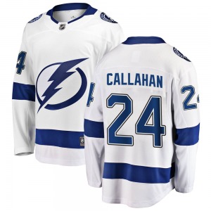 Adult Breakaway Tampa Bay Lightning Ryan Callahan White Away Official Fanatics Branded Jersey