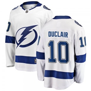 Adult Breakaway Tampa Bay Lightning Anthony Duclair White Away Official Fanatics Branded Jersey