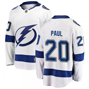 Adult Breakaway Tampa Bay Lightning Nicholas Paul White Away Official Fanatics Branded Jersey
