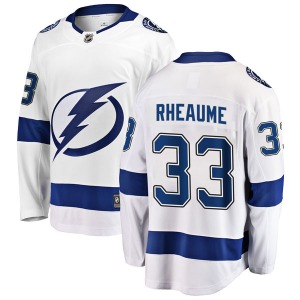 Adult Breakaway Tampa Bay Lightning Manon Rheaume White Away Official Fanatics Branded Jersey