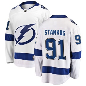 Adult Breakaway Tampa Bay Lightning Steven Stamkos White Away Official Fanatics Branded Jersey