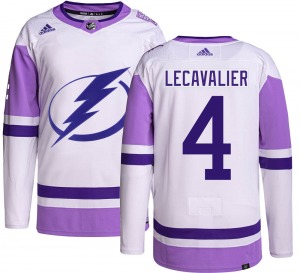Adult Authentic Tampa Bay Lightning Vincent Lecavalier Hockey Fights Cancer Official Adidas Jersey