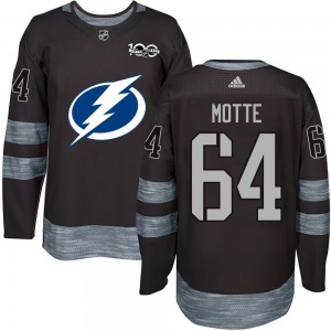 Youth Authentic Tampa Bay Lightning Tyler Motte Black 1917-2017 100th Anniversary Official Jersey