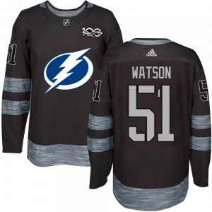 Youth Authentic Tampa Bay Lightning Austin Watson Black 1917-2017 100th Anniversary Official Jersey