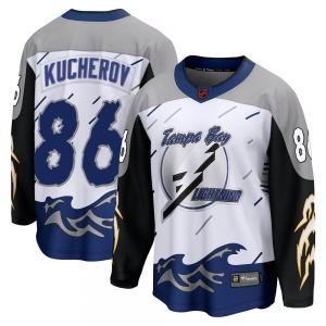 Youth Breakaway Tampa Bay Lightning Nikita Kucherov White Special Edition 2.0 Official Fanatics Branded Jersey