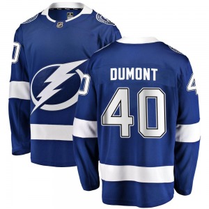 Adult Breakaway Tampa Bay Lightning Gabriel Dumont Blue Home Official Fanatics Branded Jersey
