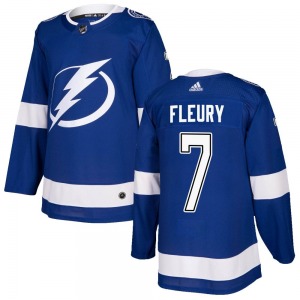 Adult Authentic Tampa Bay Lightning Haydn Fleury Blue Home Official Adidas Jersey