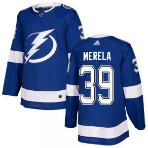 Adult Authentic Tampa Bay Lightning Waltteri Merela Blue Home Official Adidas Jersey