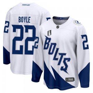 Youth Breakaway Tampa Bay Lightning Dan Boyle White 2022 Stadium Series 2022 Stanley Cup Final Official Fanatics Branded Jersey