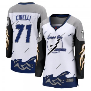 Women's Breakaway Tampa Bay Lightning Anthony Cirelli White Special Edition 2.0 Official Fanatics Branded Jersey