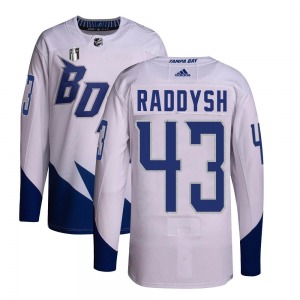 Youth Authentic Tampa Bay Lightning Darren Raddysh White 2022 Stadium Series Primegreen 2022 Stanley Cup Final Official Adidas J