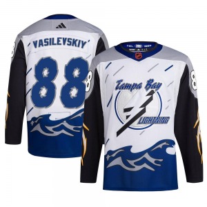 Youth Authentic Tampa Bay Lightning Andrei Vasilevskiy White Reverse Retro 2.0 Official Adidas Jersey