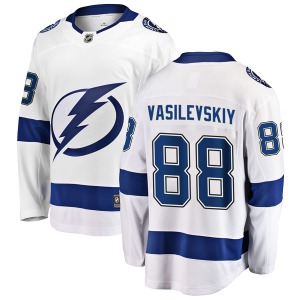 Youth Breakaway Tampa Bay Lightning Andrei Vasilevskiy White Away Official Fanatics Branded Jersey